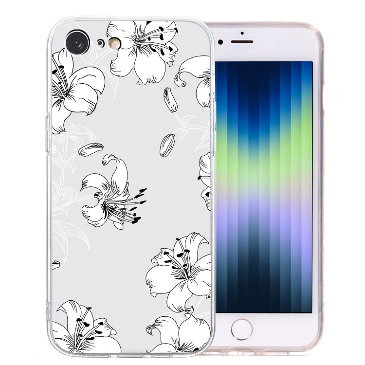 Colored Drawing Pattern Transparent TPU Phone Case, Series 4