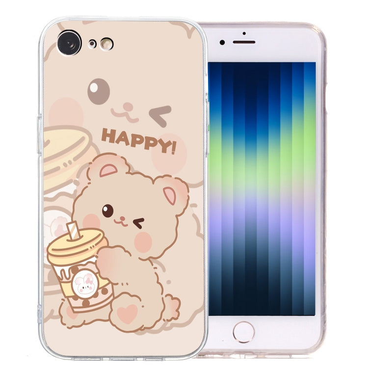 Colored Drawing Pattern Transparent TPU Phone Case, Series 4