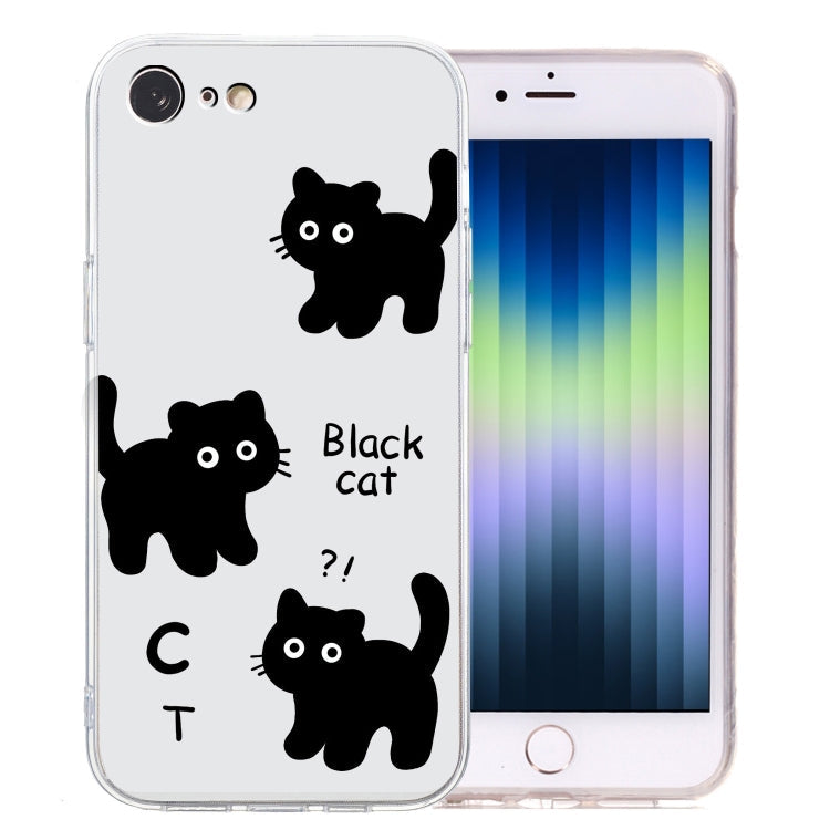 Colored Drawing Pattern Transparent TPU Phone Case, Series 4