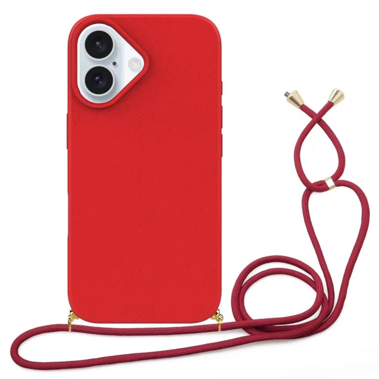 Wheat Straw Material + TPU Phone Case with Lanyard, Series 2