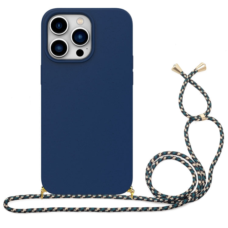 Wheat Straw Material + TPU Phone Case with Lanyard, Series 1