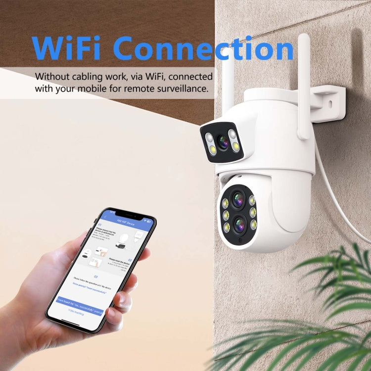 ESCAM QF500 5+5MP Motion Detection WiFi Intelligent 10X Optical Zoom Camera