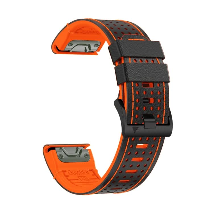 Dot Hole Silicone Leather Quick Release Watch Band