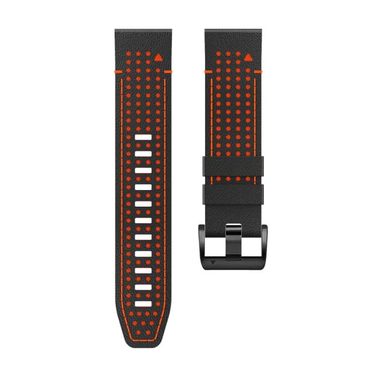 Dot Hole Silicone Leather Quick Release Watch Band