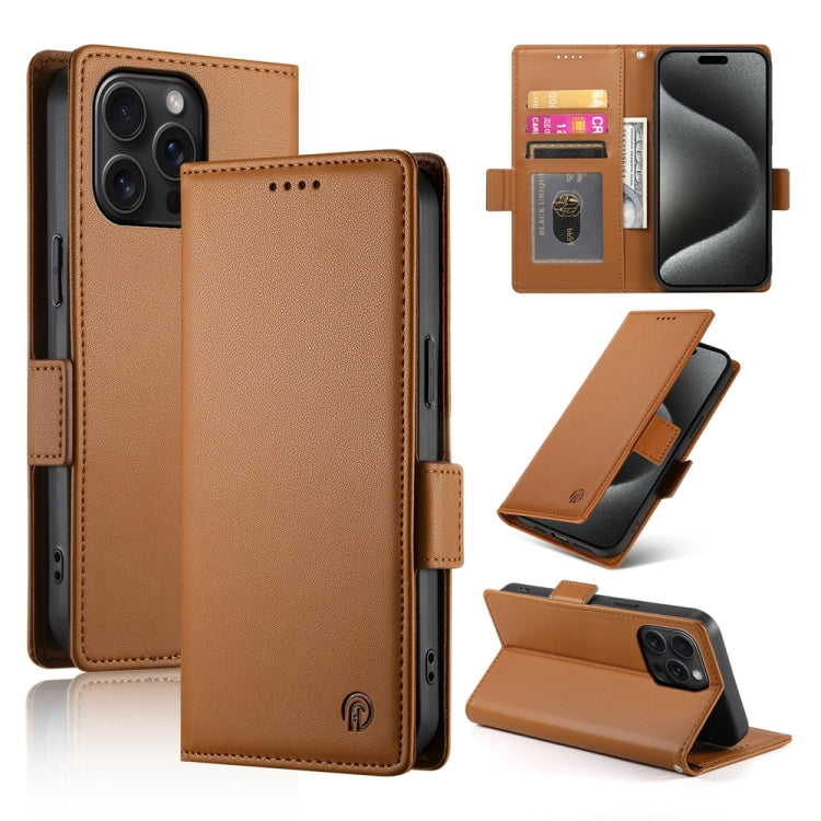 Side Buckle Magnetic Frosted Leather Phone Case, Series 2