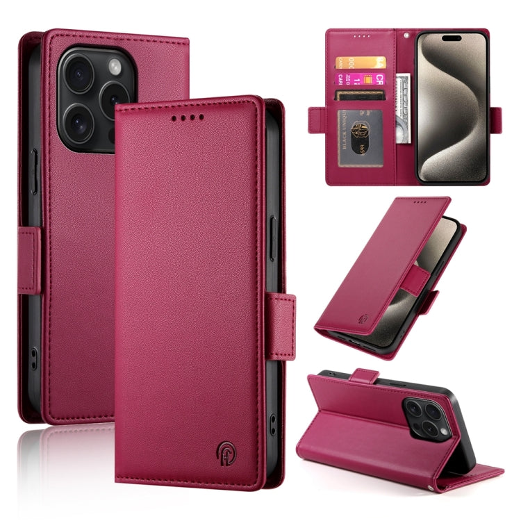 Side Buckle Magnetic Frosted Leather Phone Case, Series 7