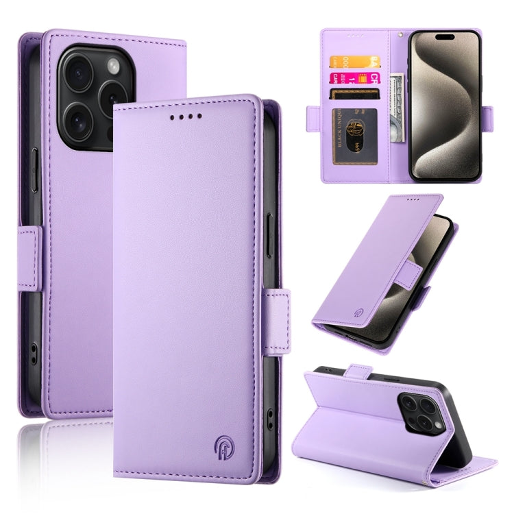 Side Buckle Magnetic Frosted Leather Phone Case, Series 7