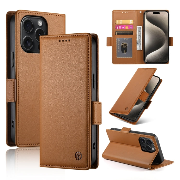 Side Buckle Magnetic Frosted Leather Phone Case, Series 7