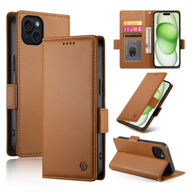 Side Buckle Magnetic Frosted Leather Phone Case, Series 8