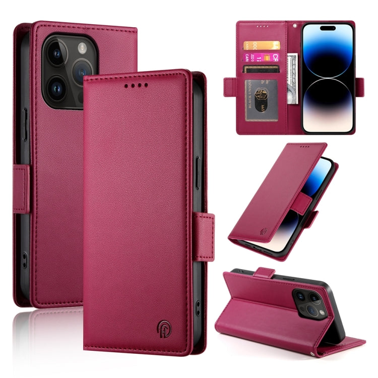 Side Buckle Magnetic Frosted Leather Phone Case, Series 7