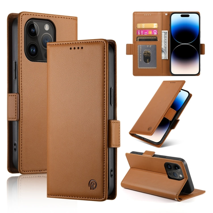 Side Buckle Magnetic Frosted Leather Phone Case, Series 7