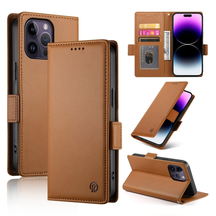 Side Buckle Magnetic Frosted Leather Phone Case, Series 4