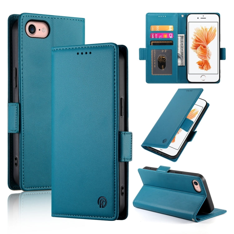 Side Buckle Magnetic Frosted Leather Phone Case, Series 8