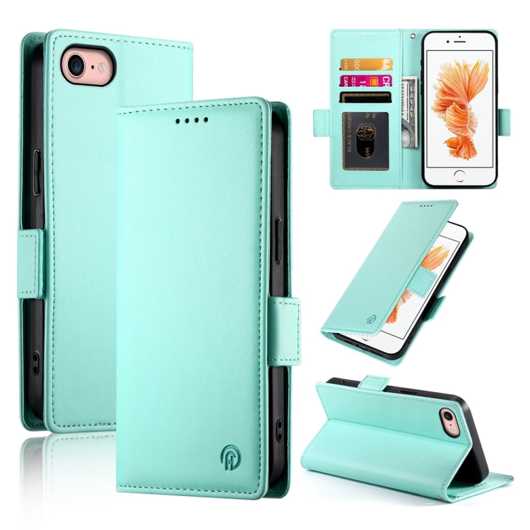 Side Buckle Magnetic Frosted Leather Phone Case, Series 8