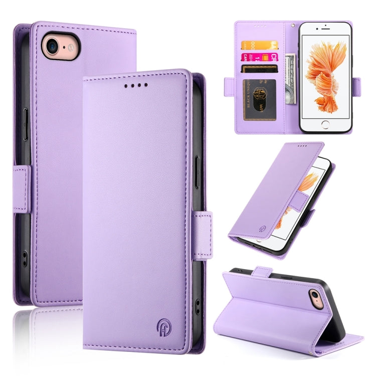 Side Buckle Magnetic Frosted Leather Phone Case, Series 8