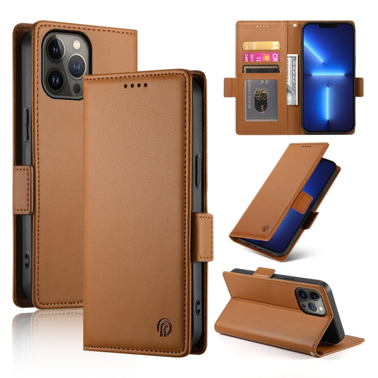 Side Buckle Magnetic Frosted Leather Phone Case, Series 3