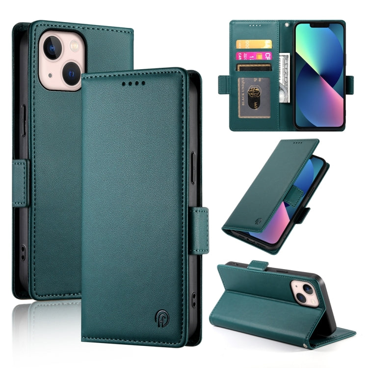 Side Buckle Magnetic Frosted Leather Phone Case, Series 8