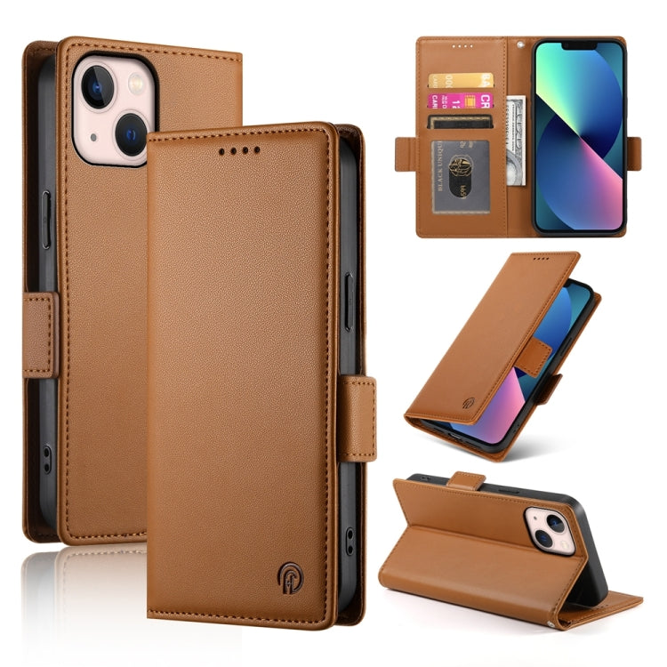 Side Buckle Magnetic Frosted Leather Phone Case, Series 8