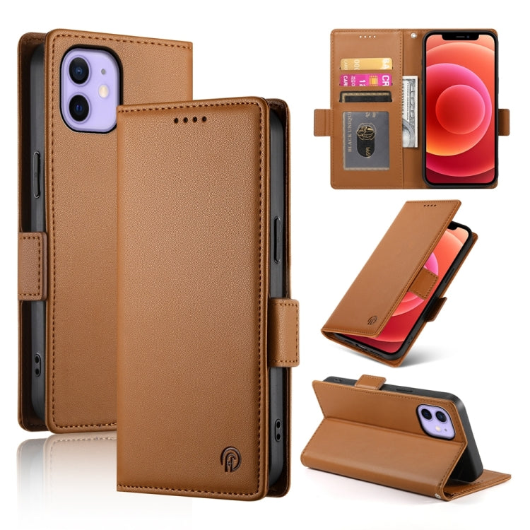 Side Buckle Magnetic Frosted Leather Phone Case, Series 7