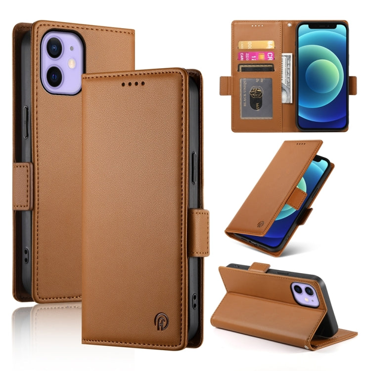 Side Buckle Magnetic Frosted Leather Phone Case, Series 10