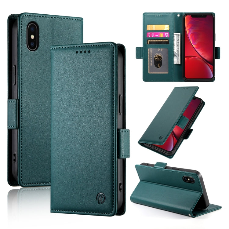 Side Buckle Magnetic Frosted Leather Phone Case, Series 4