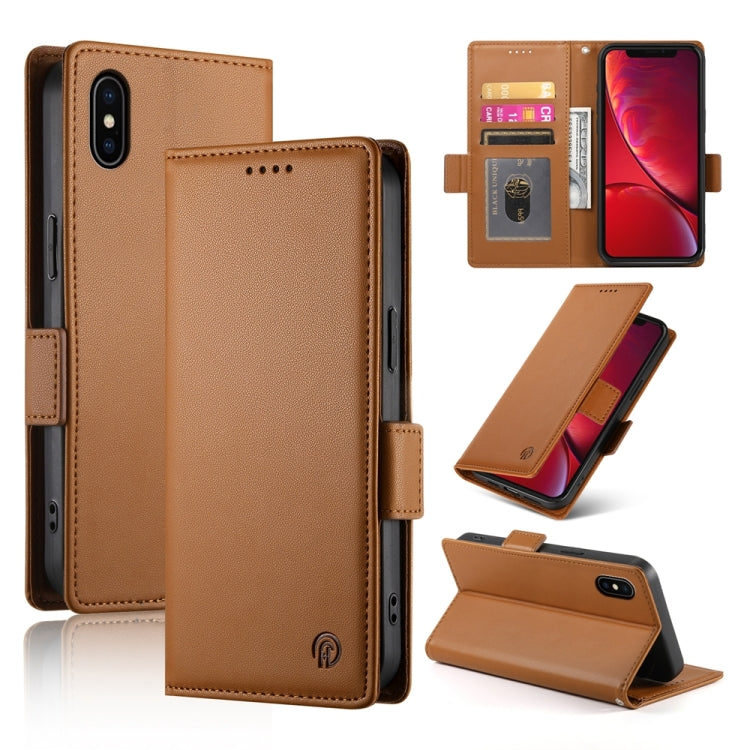 Side Buckle Magnetic Frosted Leather Phone Case, Series 4