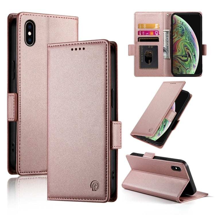 Side Buckle Magnetic Frosted Leather Phone Case, Series 5