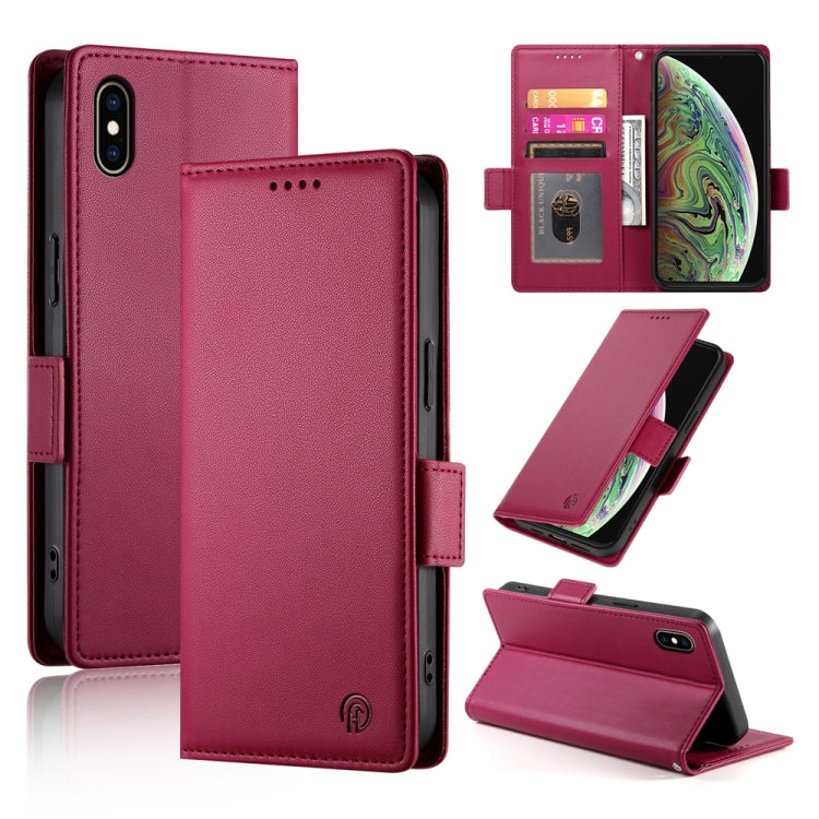 Side Buckle Magnetic Frosted Leather Phone Case, Series 5