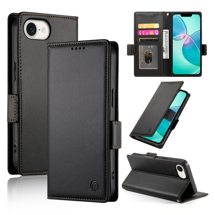 Side Buckle Magnetic Frosted Leather Phone Case, Series 5