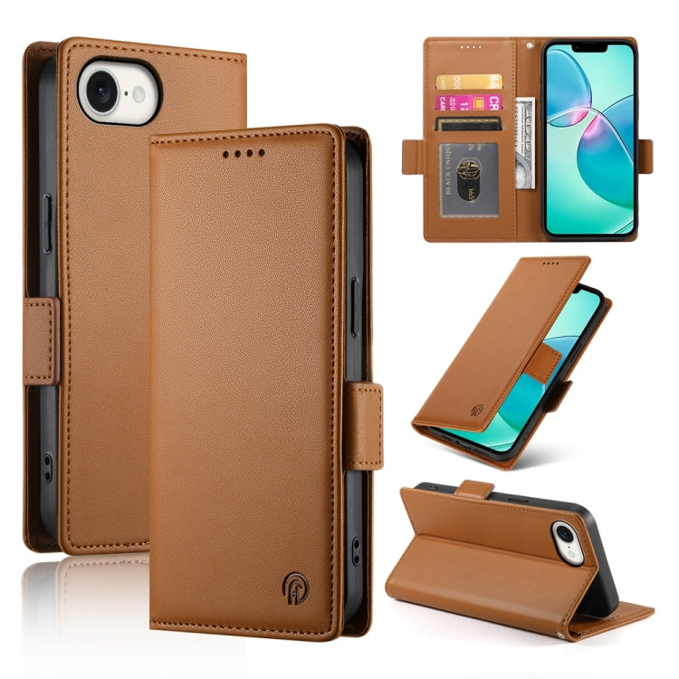 Side Buckle Magnetic Frosted Leather Phone Case, Series 5