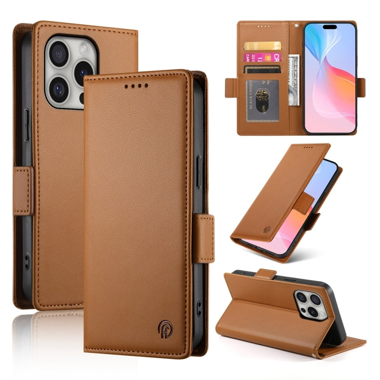 Side Buckle Magnetic Frosted Leather Phone Case, Series 9