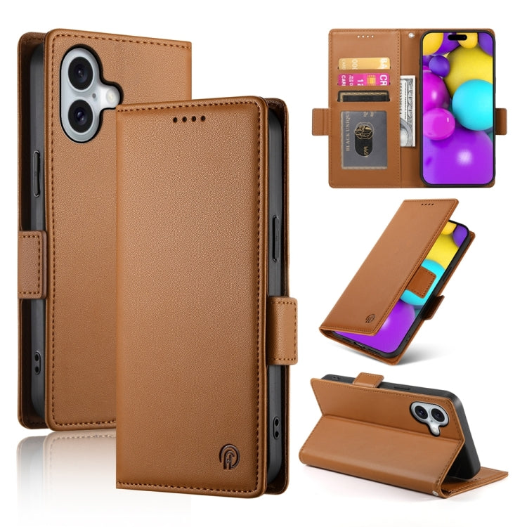 Side Buckle Magnetic Frosted Leather Phone Case, Series 6