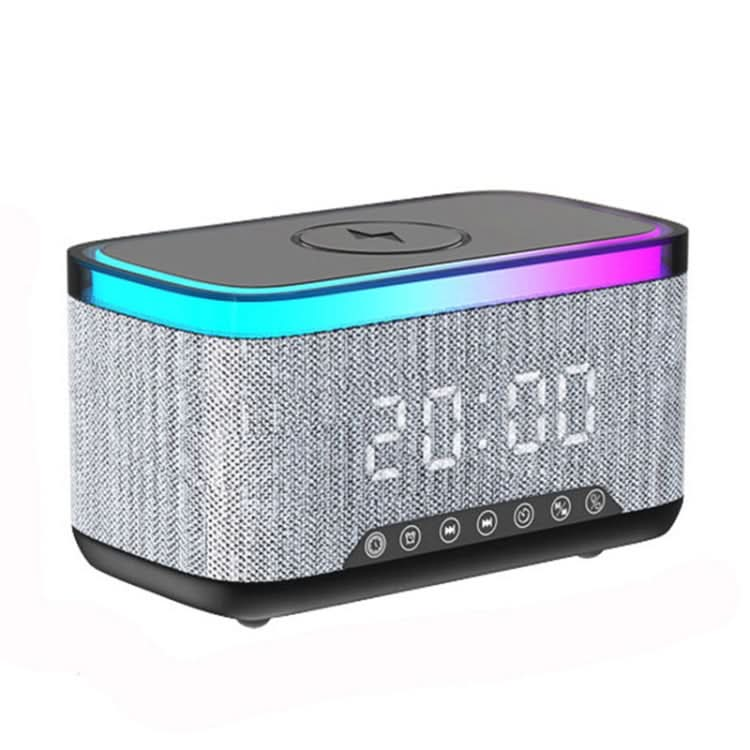 AEC S300 Portable 10W Power Multifunction Bluetooth Speaker Alarm Clock Wireless Charger