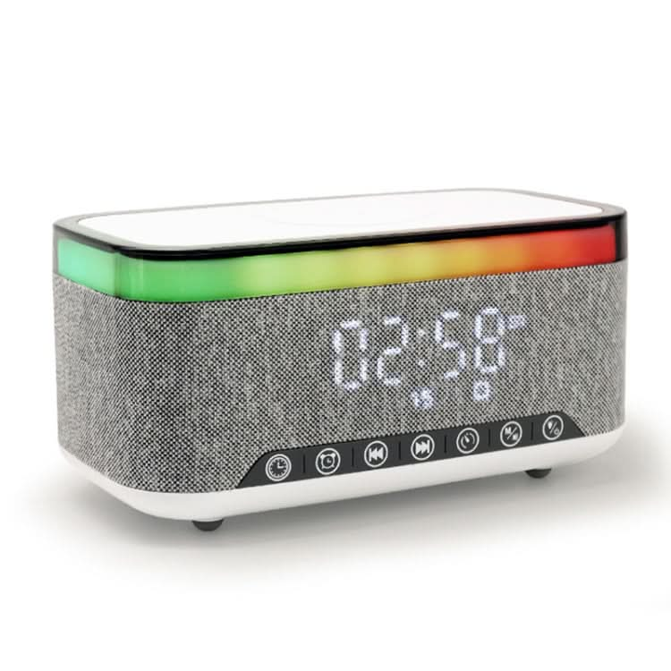 AEC S300 Portable 10W Power Multifunction Bluetooth Speaker Alarm Clock Wireless Charger