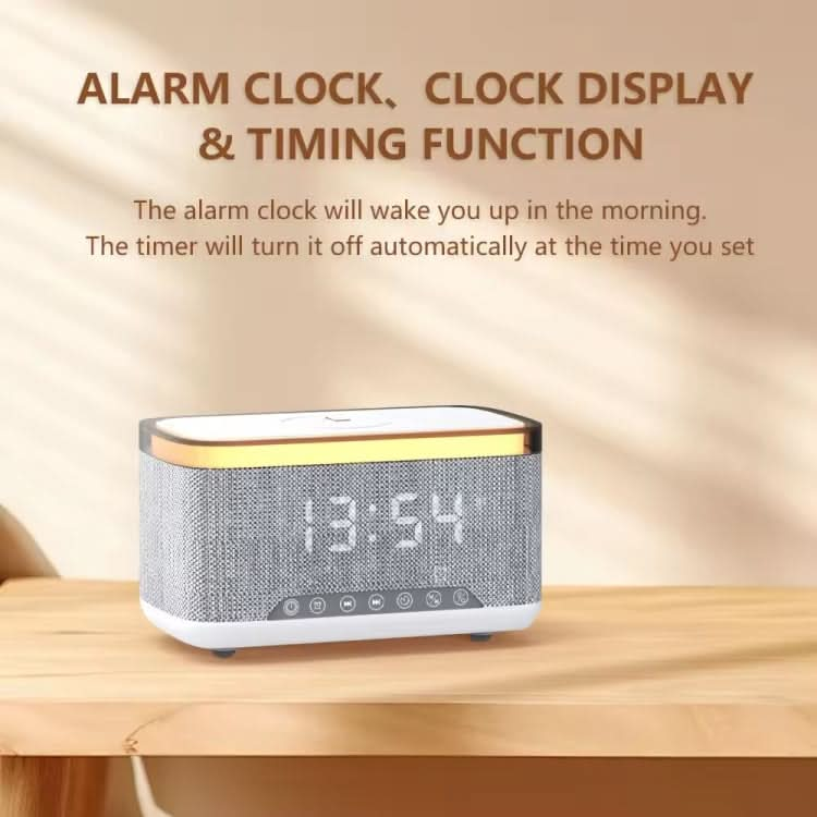 AEC S300 Portable 10W Power Multifunction Bluetooth Speaker Alarm Clock Wireless Charger