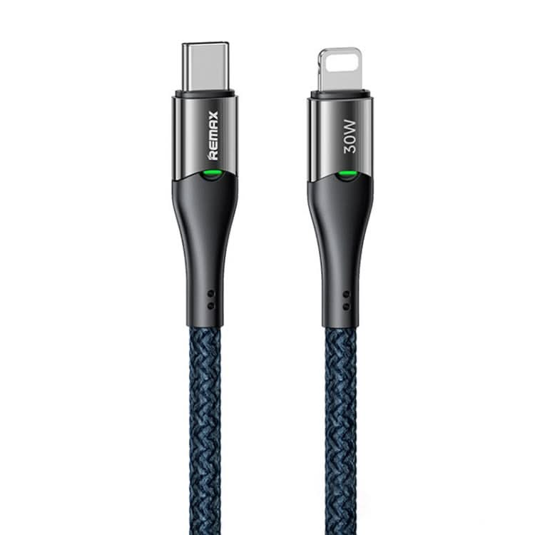 REMAX RC-C116 1.2m 30W Type-C to 8 Pin Smart Power-off Fast Charging Data Cable