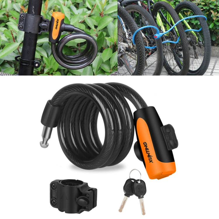 Bicycle Portable Anti-theft Lock Steel Cable Lock with Lock Frame Reluova