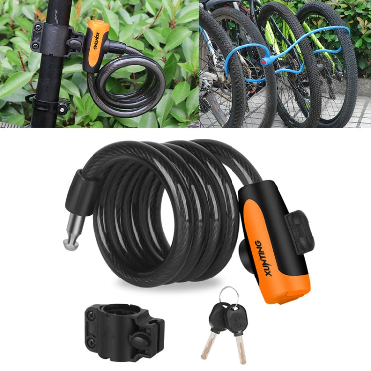 Bicycle Portable Anti-theft Lock Steel Cable Lock with Lock Frame Reluova