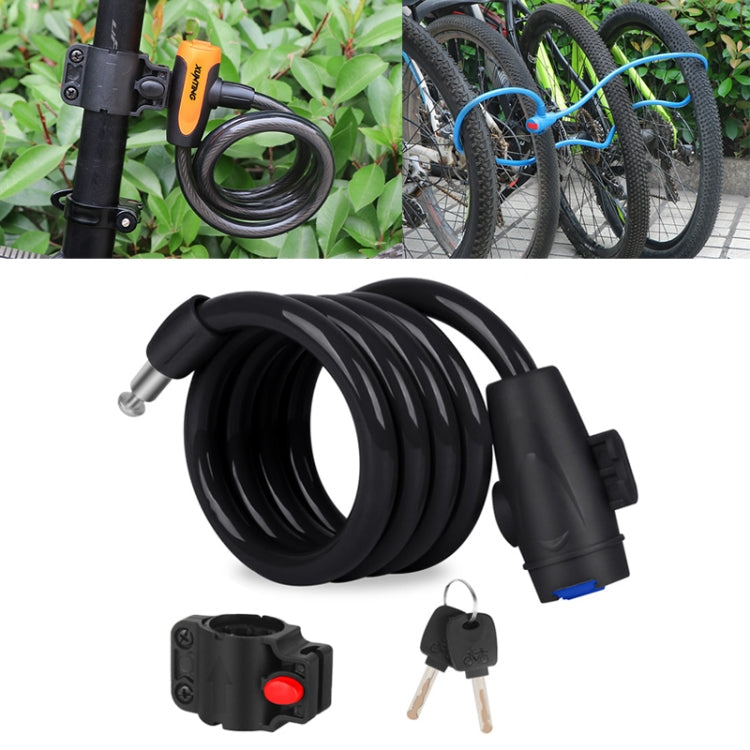 Bicycle Portable Anti-theft Lock Steel Cable Lock with Lock Frame Reluova