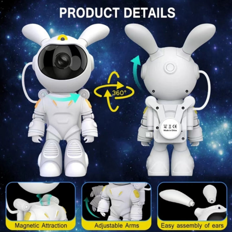 G001 Space Rabbit Starry Sky Projection Lamp Bedroom Laser Atmosphere Light My Store