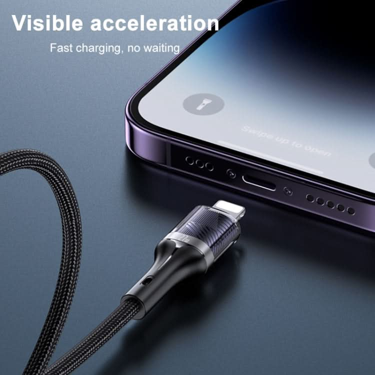 Yesido CA165L 27W USB + USB-C / Type-C to 8 Pin 2 in 1 Fast Charging Data Cable