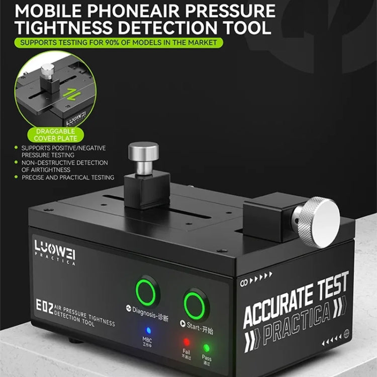 Luowei LW-E02 Phone Airtightness Electric Tester Supports Positive / Negative Pressure Test, US Plug