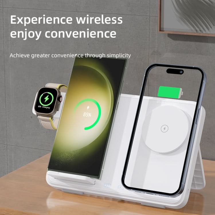 C30 15W 3 in 1 Magnetic Wireless Charger with Night Light