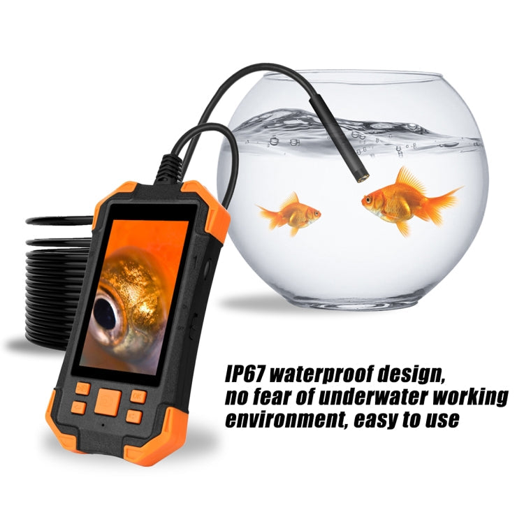 T20 4.3 inch IPS Screen 8mm Single Camera IP67 Waterproof Hard Cable Digital Endoscope Reluova