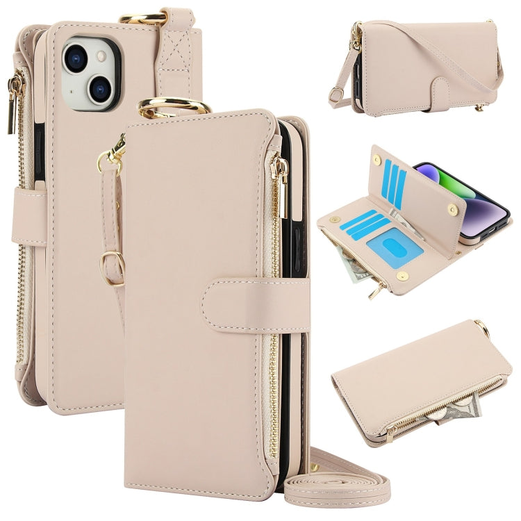 Crossbody Ring Multifunctional Wallet Leather Phone Case, Series 6