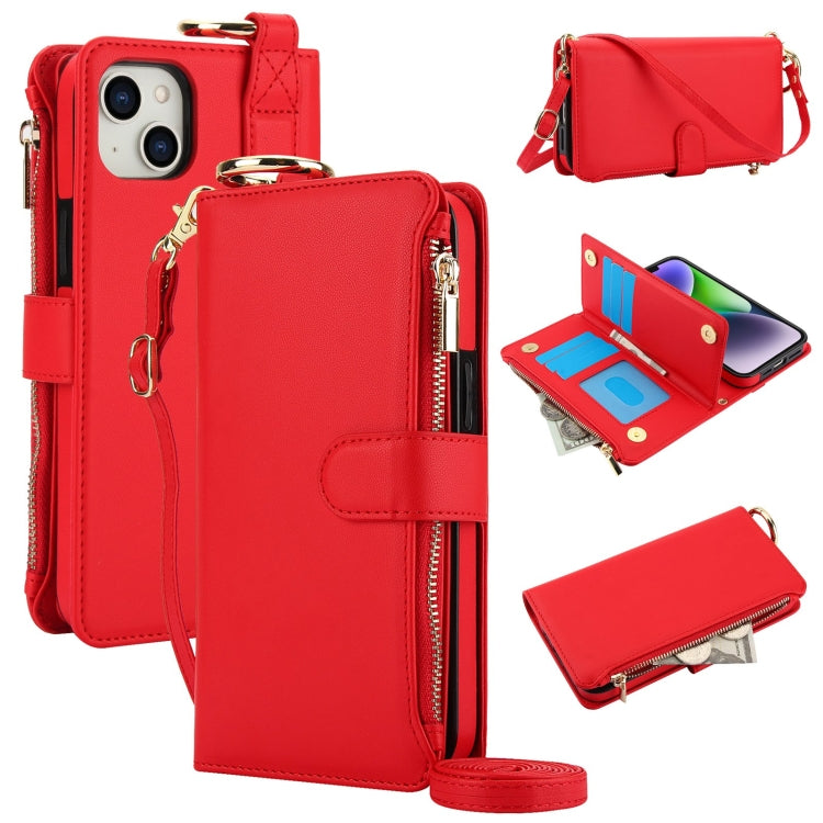 Crossbody Ring Multifunctional Wallet Leather Phone Case, Series 4