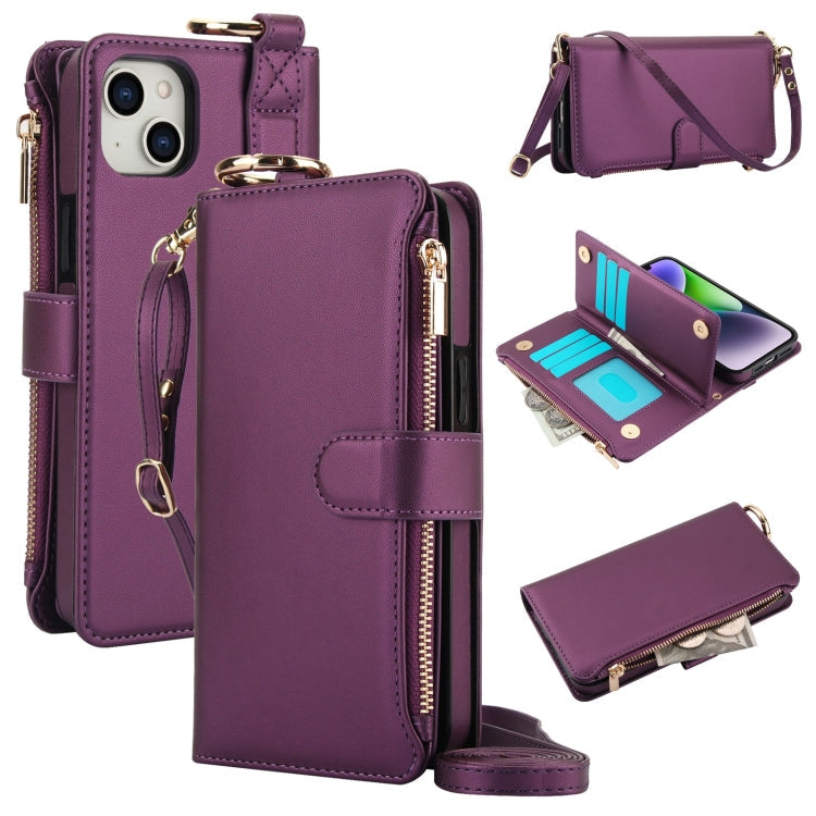 Crossbody Ring Multifunctional Wallet Leather Phone Case, Series 4