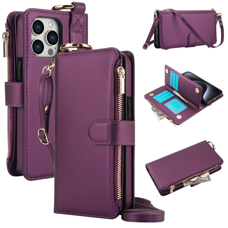 Crossbody Ring Multifunctional Wallet Leather Phone Case, Series 3