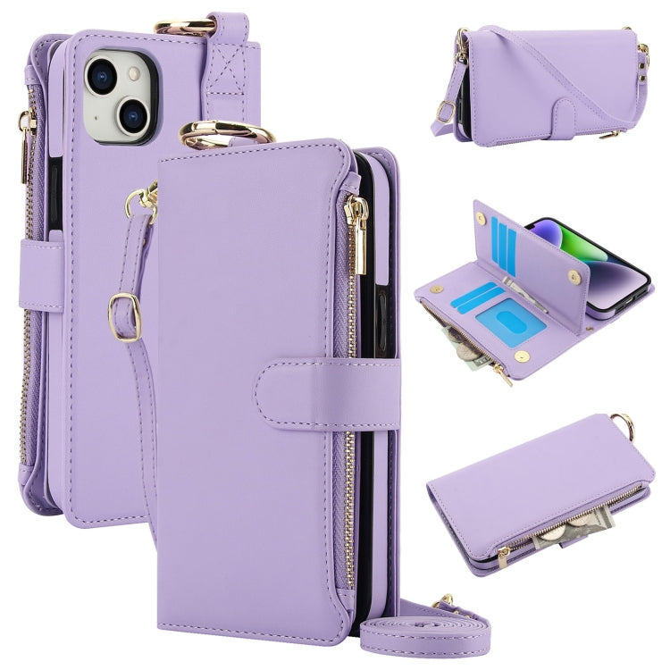 Crossbody Ring Multifunctional Wallet Leather Phone Case, Series 6