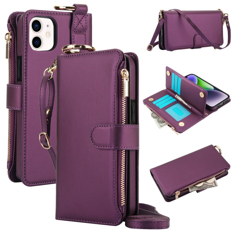 Crossbody Ring Multifunctional Wallet Leather Phone Case, Series 7